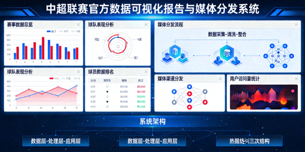 中超联赛官方数据可视化报告与媒体分发系统